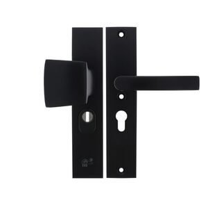 starx deurbeslag kruk/duwer lang met kerntrek pc55 skg3alu zwart