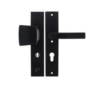 starx deurbeslag kruk/duwer lang met kerntrek pc72 skg3alu zwart