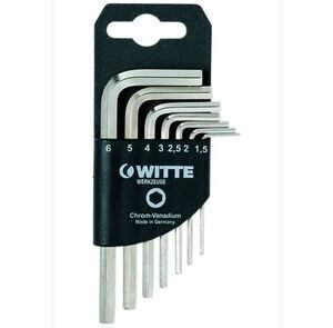 Witte stiftsleutel 2222 7-delige set aan ring 1,5-2-2,5-3-4-5-6mm
