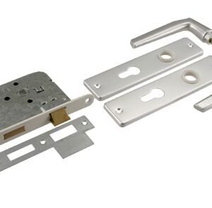 starx cilinderslot met beslag 55mm aluminiumwit