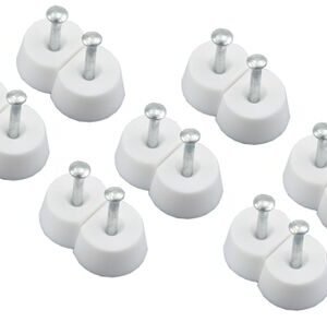 sx kastplankdrager met nagel wit (set van 24 stuks)