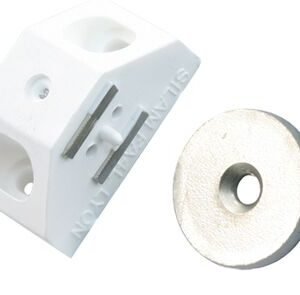 sx magneetslot voor hoeken 30mm wit 4kg