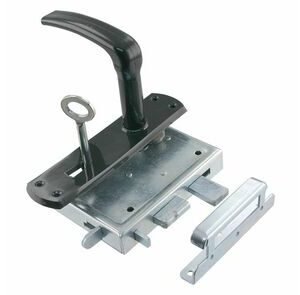 sx poortslot met beslag zwart