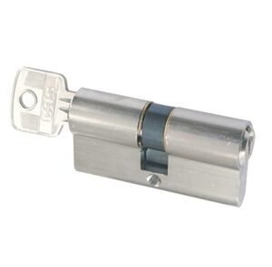 sx profielcilinder messing gelijksluitend 60mm vernikkeld skg2 (set van 2 stuks)