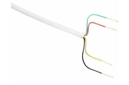 telefoonkabel 4x0,5mm² wit 25m
