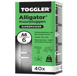 Toggler a6 alligator muurplug
