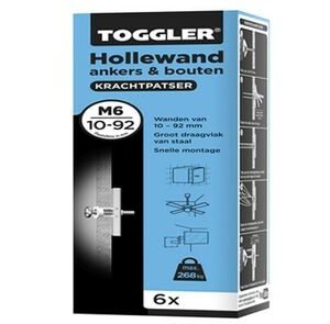 Toggler m6 hollewandanker 6st