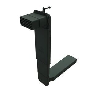 Ubbink vloervent cobra ventilatiekoker rechthoek wf zwart incl. rooster