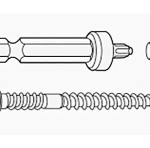 Unipanel schroef met afdichtingsdopjes 4x50mm (set van 100 stuks)