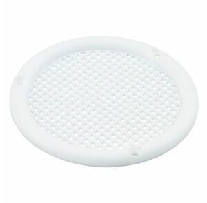 Ventilatierooster kraag rond wit 56mm