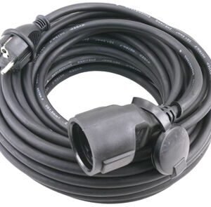 verlengsnoer neopreen randaarde ip44 3x1,5mm² zwart 10m