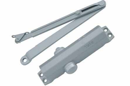 yale deurdranger 80kg, met vastzetarm sr300 zilver 1st 1100mm