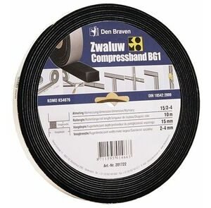 zwaluw compressband 15/3 15x15mm rol 10m