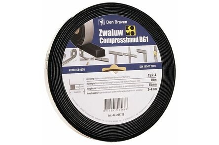 zwaluw compressband 15/3 15x15mm rol 10m