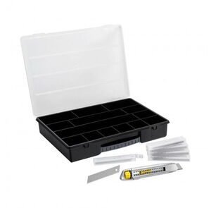 Stanley Interlock Afbreekmes + organiser 14 vaks