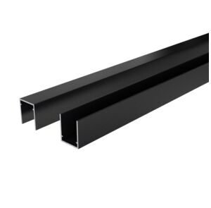 Boston Aluminium Profiel Begin en Eindprofiel Aluminium 2644 Antracietgrijs 25x30x1750mm